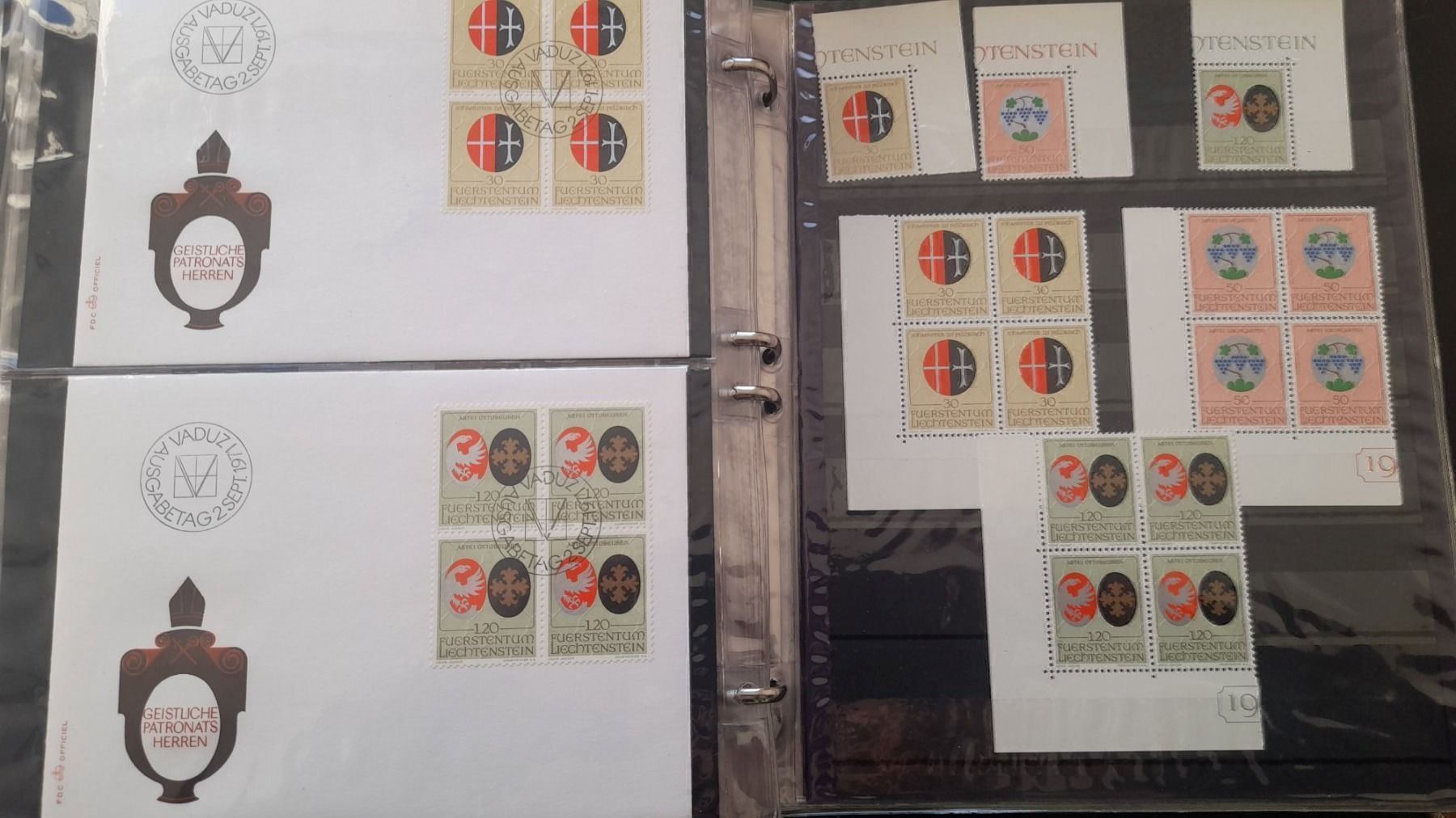 Tutti i francobolli: 1969 - 1971 Liechtenstein Sammlung – Usato da Balgach venduto da SIMEON27