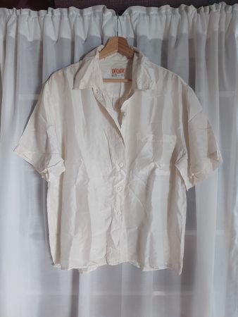 Chemisette vintage 100% soie - Taille M/L
