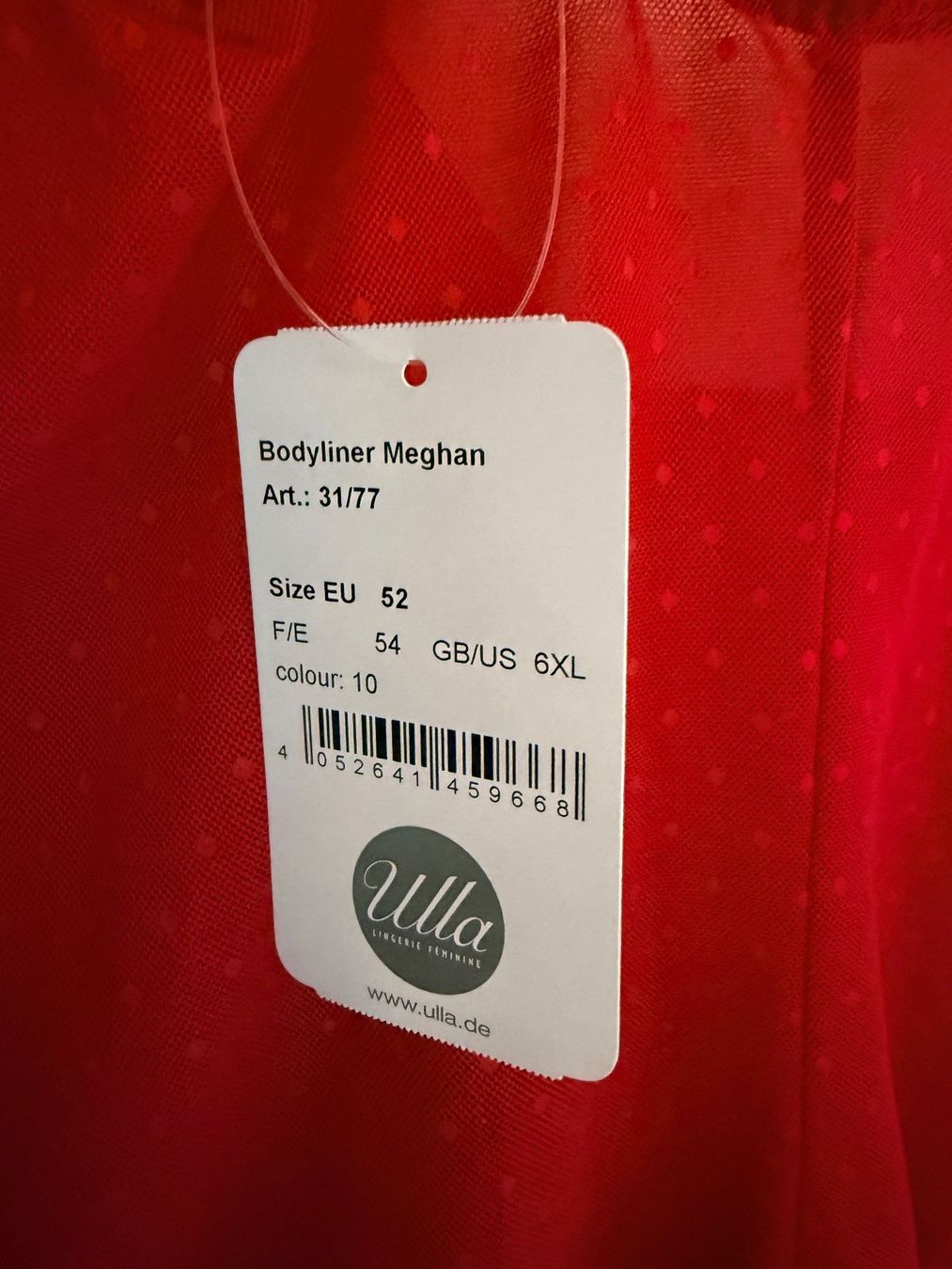 Altra biancheria intima: ULLA, Figurformender Body MEGHAN, Grösse 52, Farbe Rot – Nuovo e nell'imballaggio originale da Rudolfstetten venduto da gst_g7xl 6