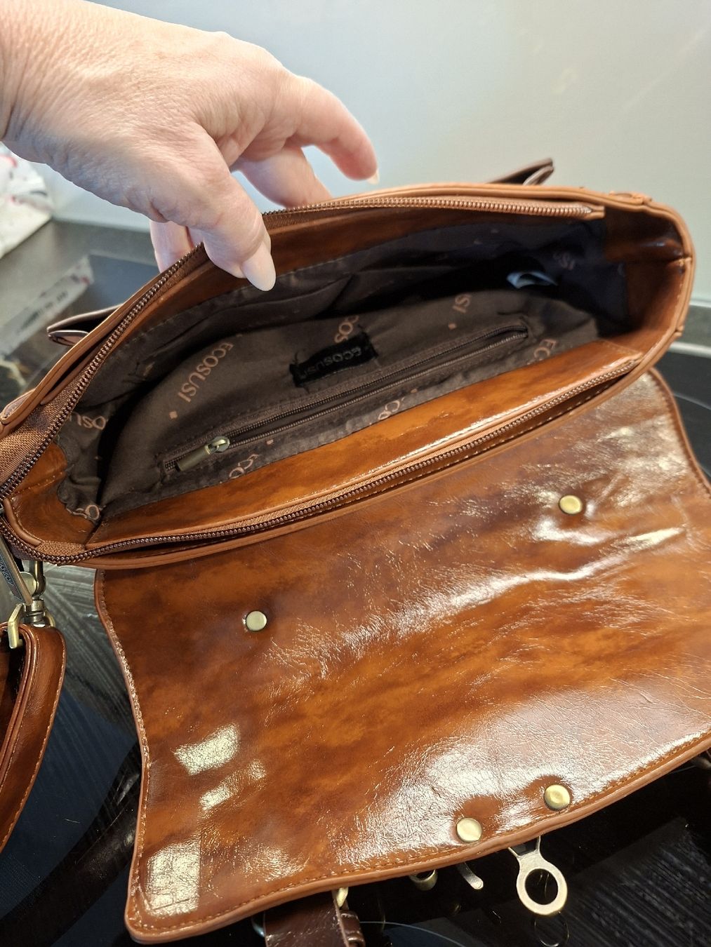 Borse: Neue Ledertasche ECOSUSI – Nuovo (secondo la descrizione) da Meinisberg venduto da Destiny1972 2