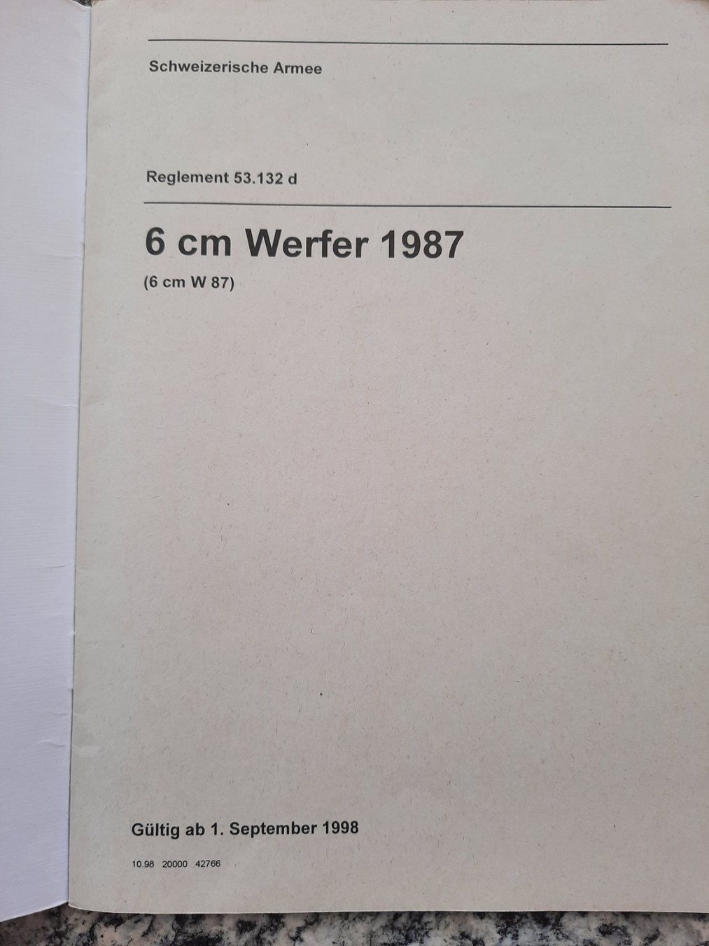 Libri: 6 cm Werfer 1987 – Usato da Ruswil venduto da Sammlergeist 1