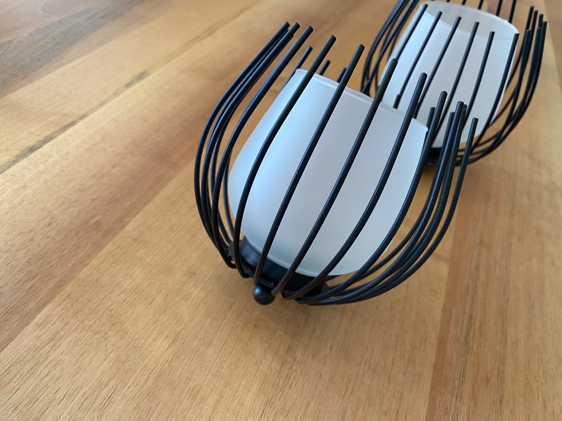 Tutte le decorazioni: 2 Windlichter, Kerzenhalter, schwarz, modern, neuwertig – Usato da Eschenbach LU venduto da beer05 3