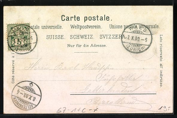 Cartoline postali: Wald, Kantonale Landwirtschaftliche Auss – Usato da Berlin venduto da bartko-reher 1