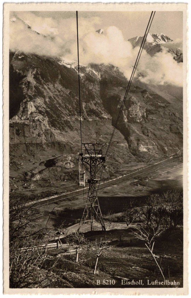 Ansichtskarten: Eischoll - Luftseilbahn – Gebraucht aus Binningen von Mountainrider