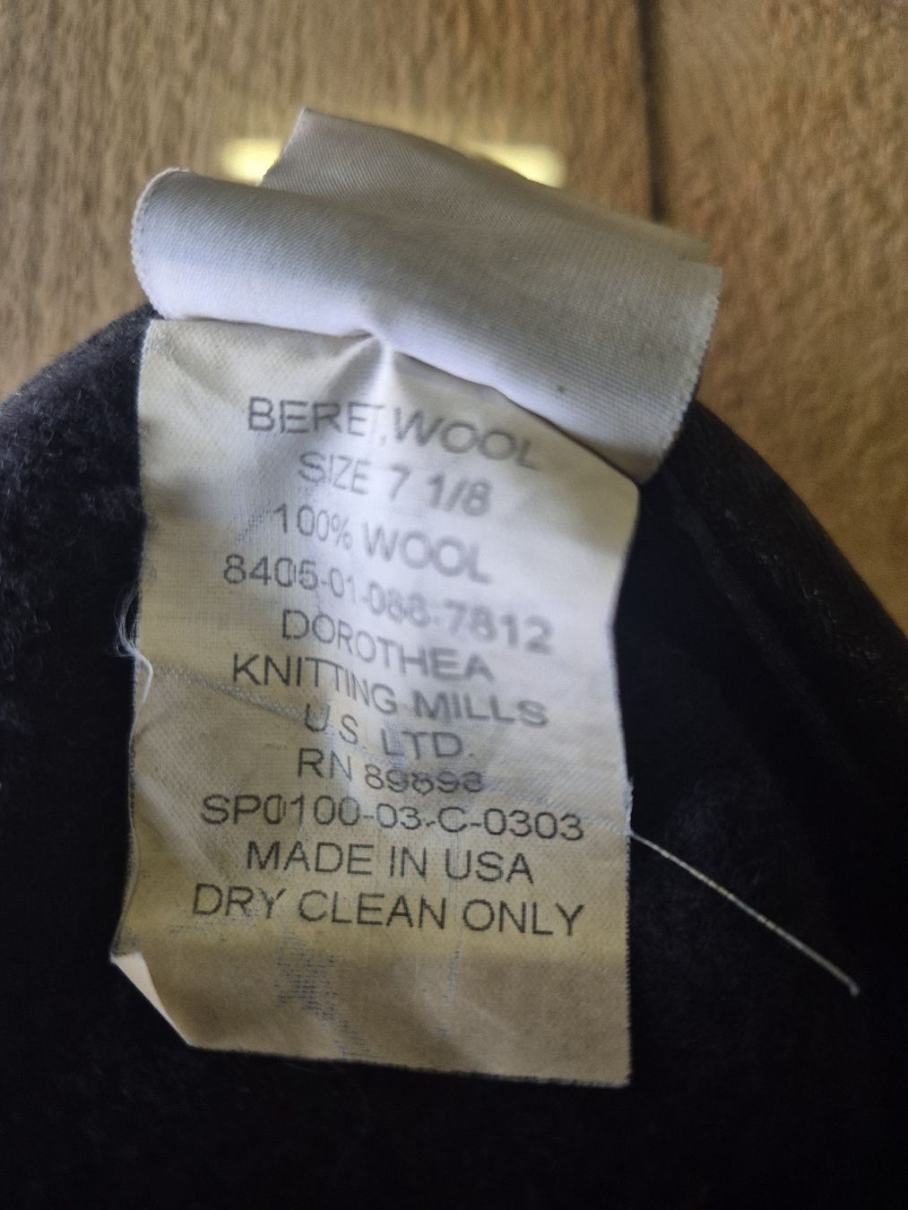 US Army Uniformi: Original US Army Barett Grösse 7 1/8 – Usato da Rorschach venduto da usskitty 1