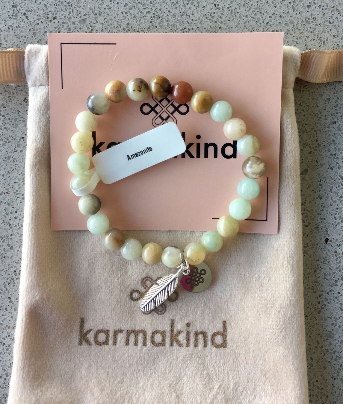 Bracciali & Braccialetti: NEU: Karmakind Amazonit Armband – Nuovo e nell'imballaggio originale da Lachen venduto da mar_ox