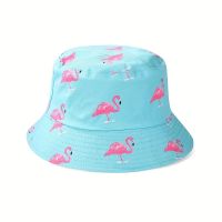 Sommerlicher Fischerhut Bucket Hat Flamingo Muster, neu