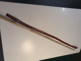 Ledergürtel braun mit Eisenschnalle Globus 85 cm
