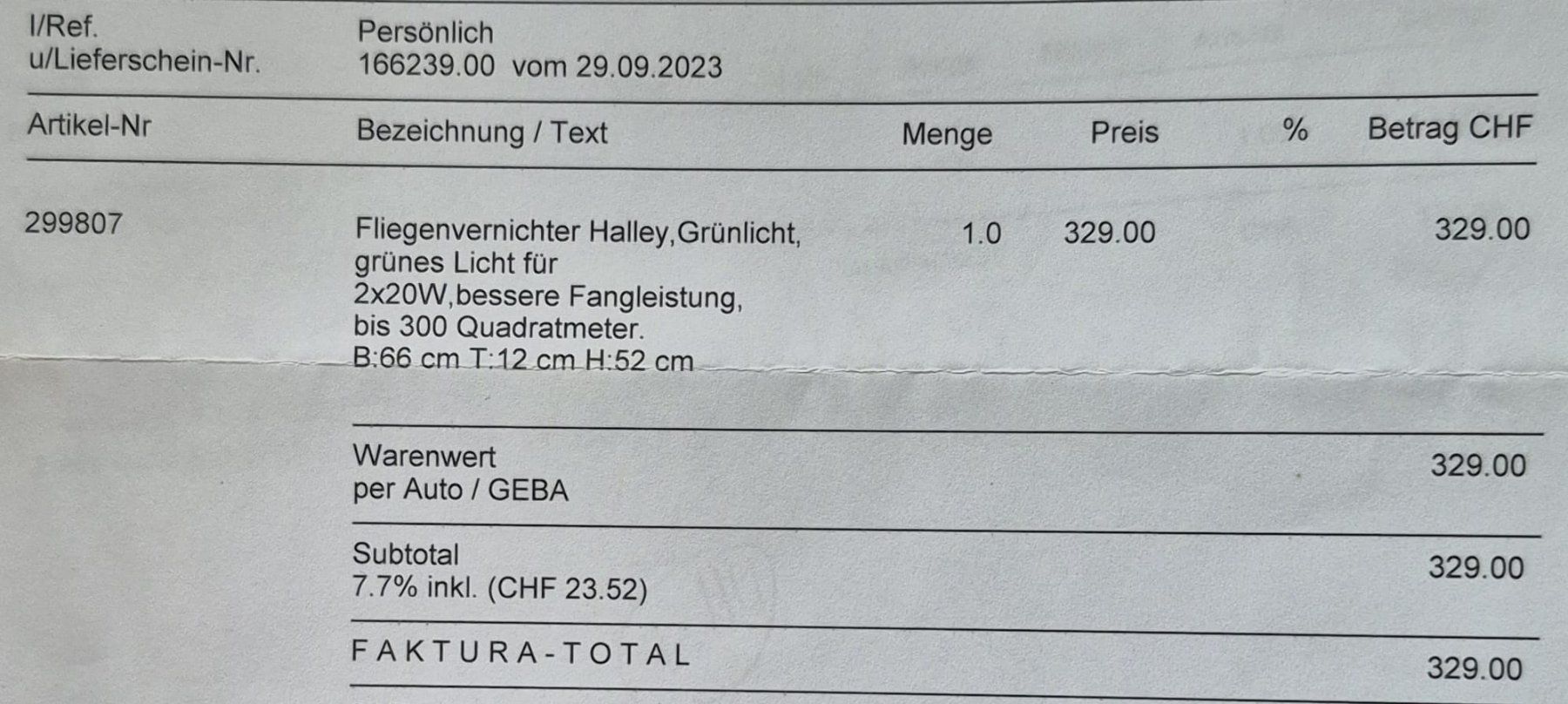 Altro per la casa: Fliegenvernichter – Usato da Unterägeri venduto da Sebi72 6