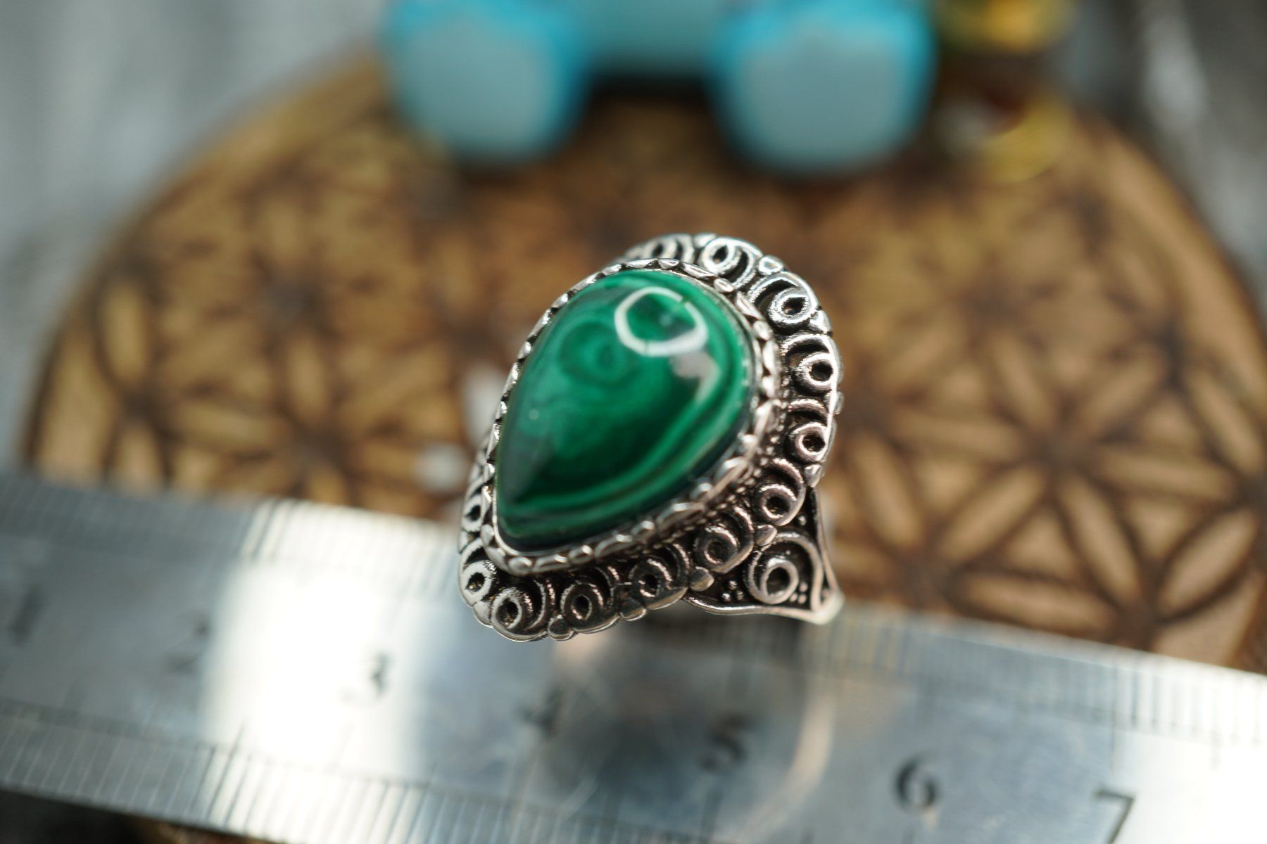 Minerali & Pietre curative: Malachit     ring Grösse  Variabel     (Räumung!) – Nuovo e nell'imballaggio originale da Eschenbach SG venduto da topstone 3