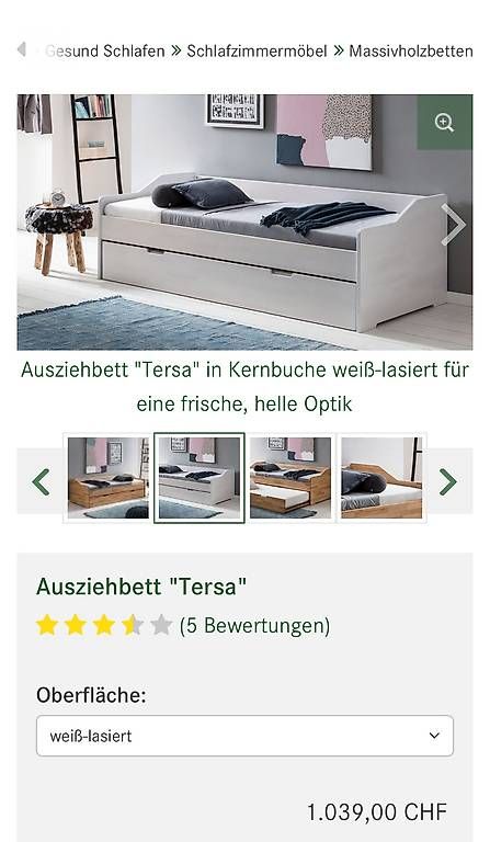Letti: Ausziehbett "Tersa" – Usato da Kilchberg ZH venduto da rom_6bf7