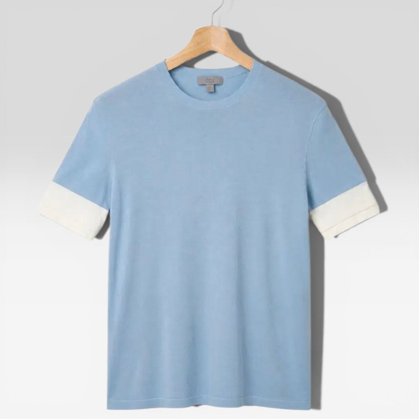 Cos T-shirts: COS Strickshirt / T-Shirt Größe S Hellblau - Baumwolle – Neuf (Voir description) à Le Locle par sAm_2112