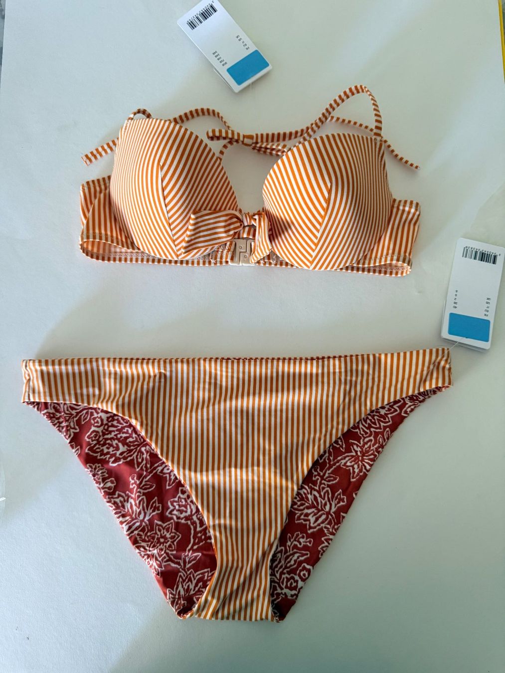 Passionata Costumi da bagno & Bikini: PASSIONATA, Bikini, Grösse 75B/38, Farbe Orange/Weiss – Nuovo e nell'imballaggio originale da Rudolfstetten venduto da gst_g7xl 3
