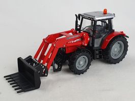 Siku Traktor Massey Ferguson 894/Frontgabel, 1:32, neuwertig