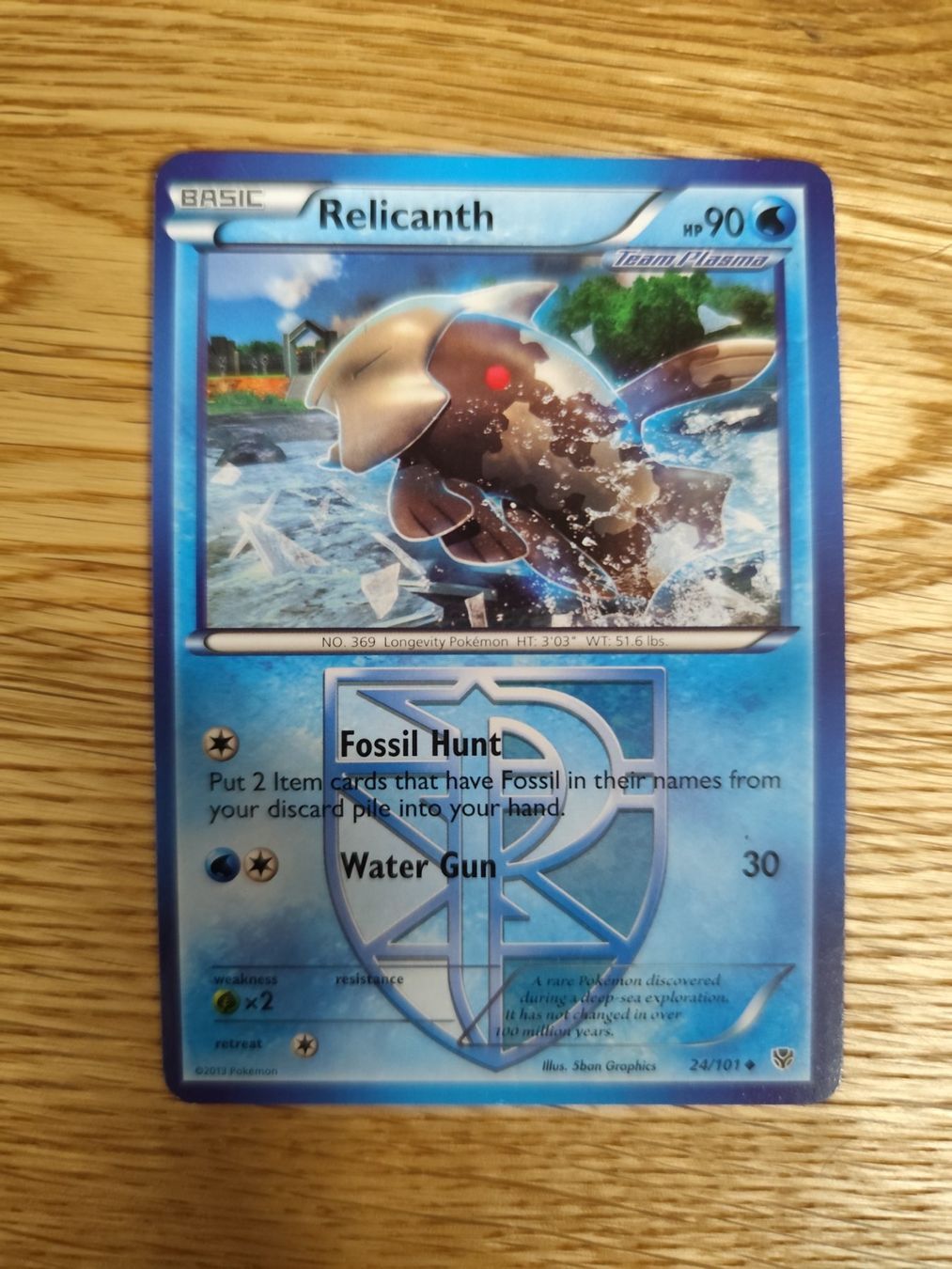 Pokémon Carte collezionabili: Pokemon Relicanth Black & White Plasma Blast non holo – Nuovo (secondo la descrizione) da Winterthur venduto da SMOKY062