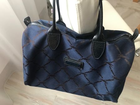 Longchamp Handtasche Boston Bag Blau/Schwarz,