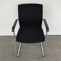 Wilkhahn 178/7 On Freischwinger Stoff Schwarz Mesh