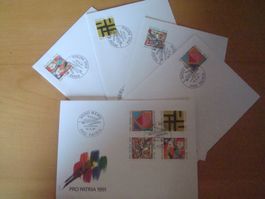 PP 1991 FDC Serie und einzeln AB NUR 75 RP