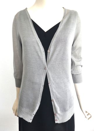 GUESS Los Angeles Feinstrick Jacke Cardigan, Gr. 38