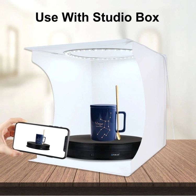 BAOSHISHAN Elektro Drehteller 30cm - 100kg Traglast, Fernbedienung, Verstellbare Geschwindigkeit