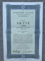 Gebrüder Sulzer Aktie Nr.25305  von 1943