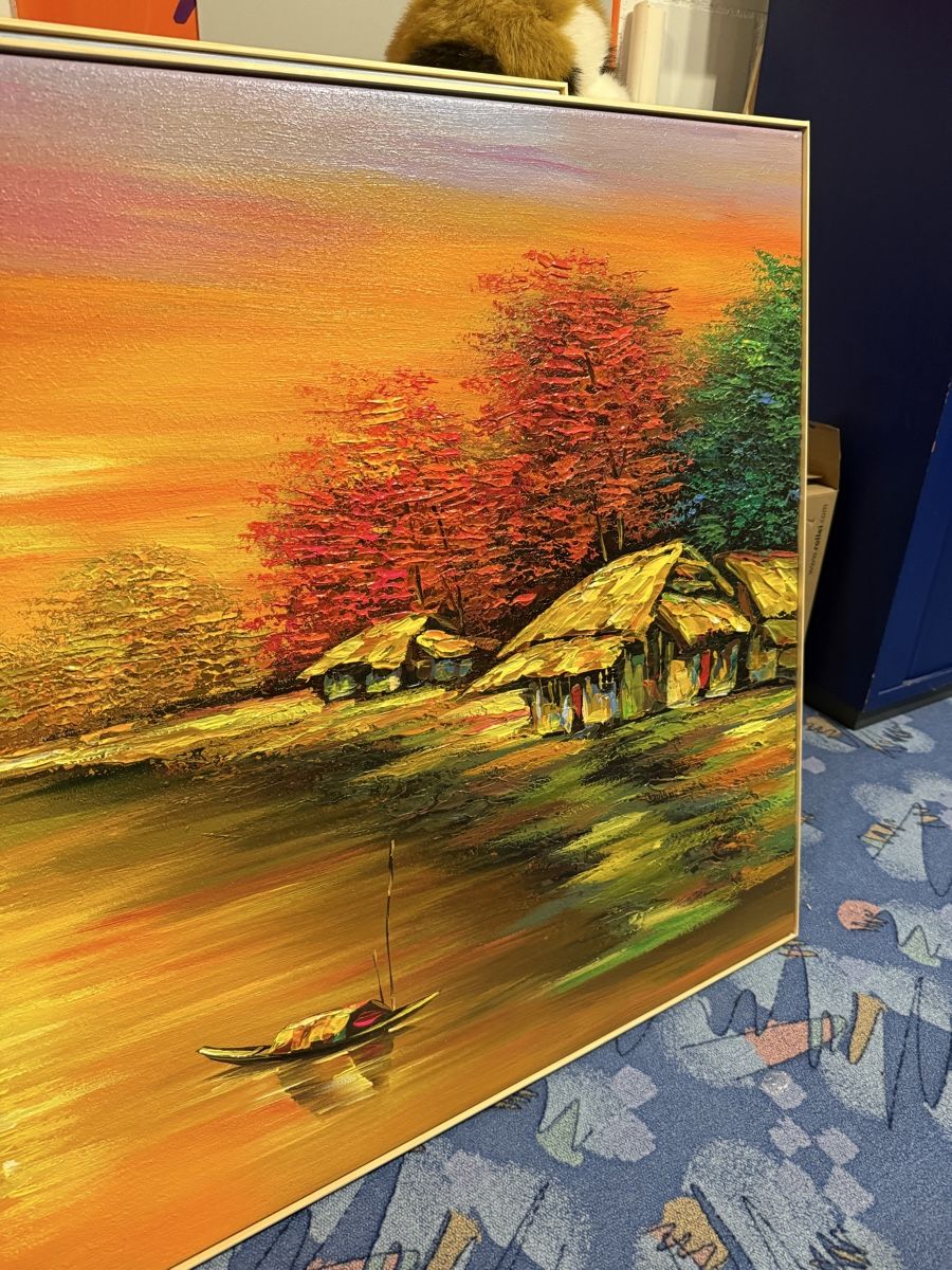 Gemälde: Acryl auf Leinwand Gemälde 160cm x 81 cm – Gebraucht aus Bern von Wil.Wayne 3