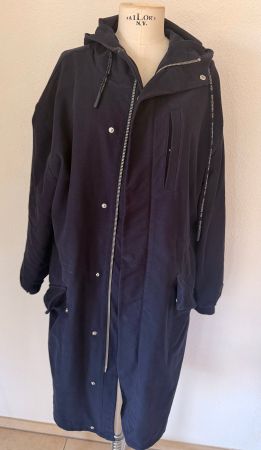 Marc O' Polo blauer Parker Mantel Grösse M Baumwolle