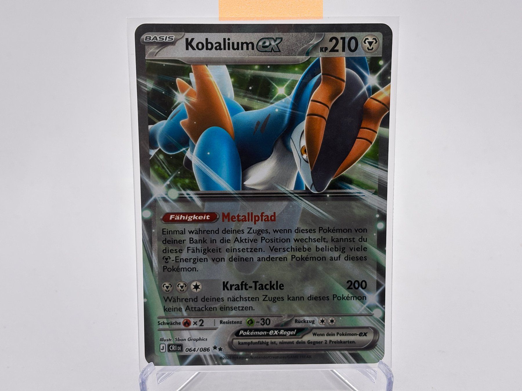 Pokémon Sammelbilder & Trading cards: Wachsendes Chaos - Kobalium ex (CRI 64) - DE – Neu (gemäss Beschreibung) aus Allschwil von Bullach