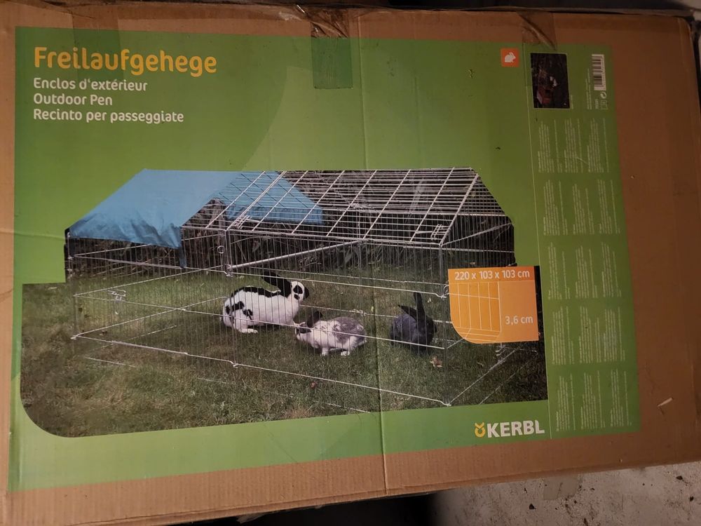 Freilaufgehege Kerbl 220 x 103 x 103 (Neu und originalverpackt) in ...