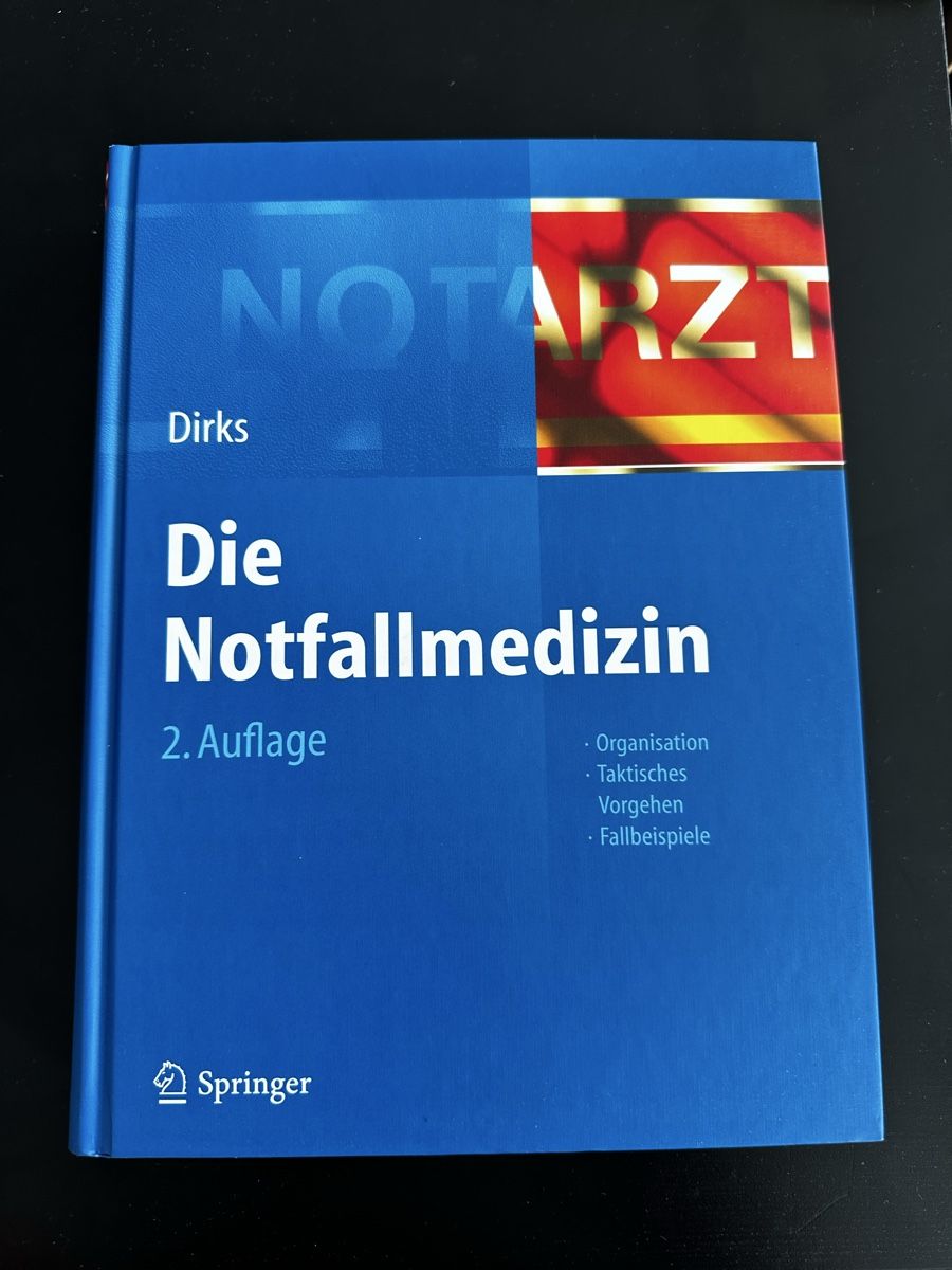 Libri: Buch Die Notfallmedizin 2. Auflage 2013 Springer – Usato da Suhr venduto da eeela01