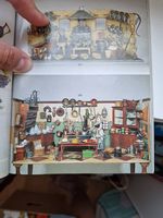 Puppenküche Puppenstube ca.1875 mit sehr viel Zubehör