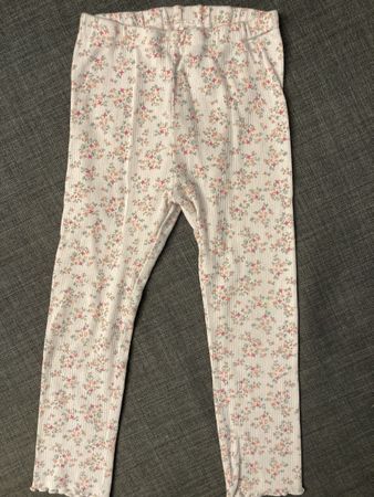 Leggins rosa Blümchenmuster Gr. 100 Uniqlo