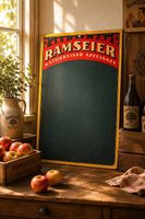 Vintage Ramseier Kreidetafel / Werbeschild