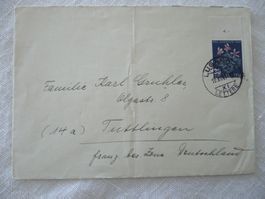 1947 Pro Juventute Brief ab Lugano SBK J124