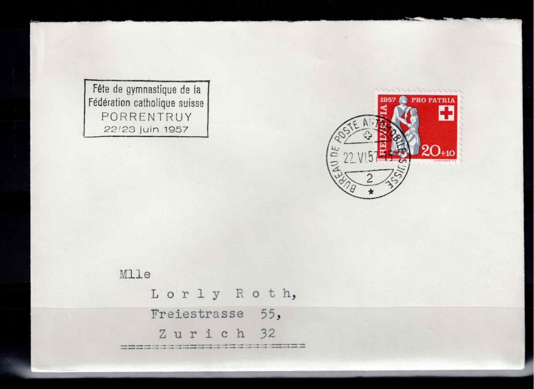 Tutti i francobolli: Schweiz  Brief 1957 – Usato da Koblenz venduto da Markenhimmel