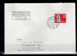 Schweiz  Brief 1957