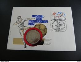 Münzbrief Spanien 100 Pesetas 1980 - Football World Cup 1982