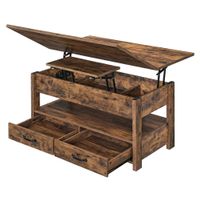 Lift-Top-Couchtisch mit Stauraum ELOVIA