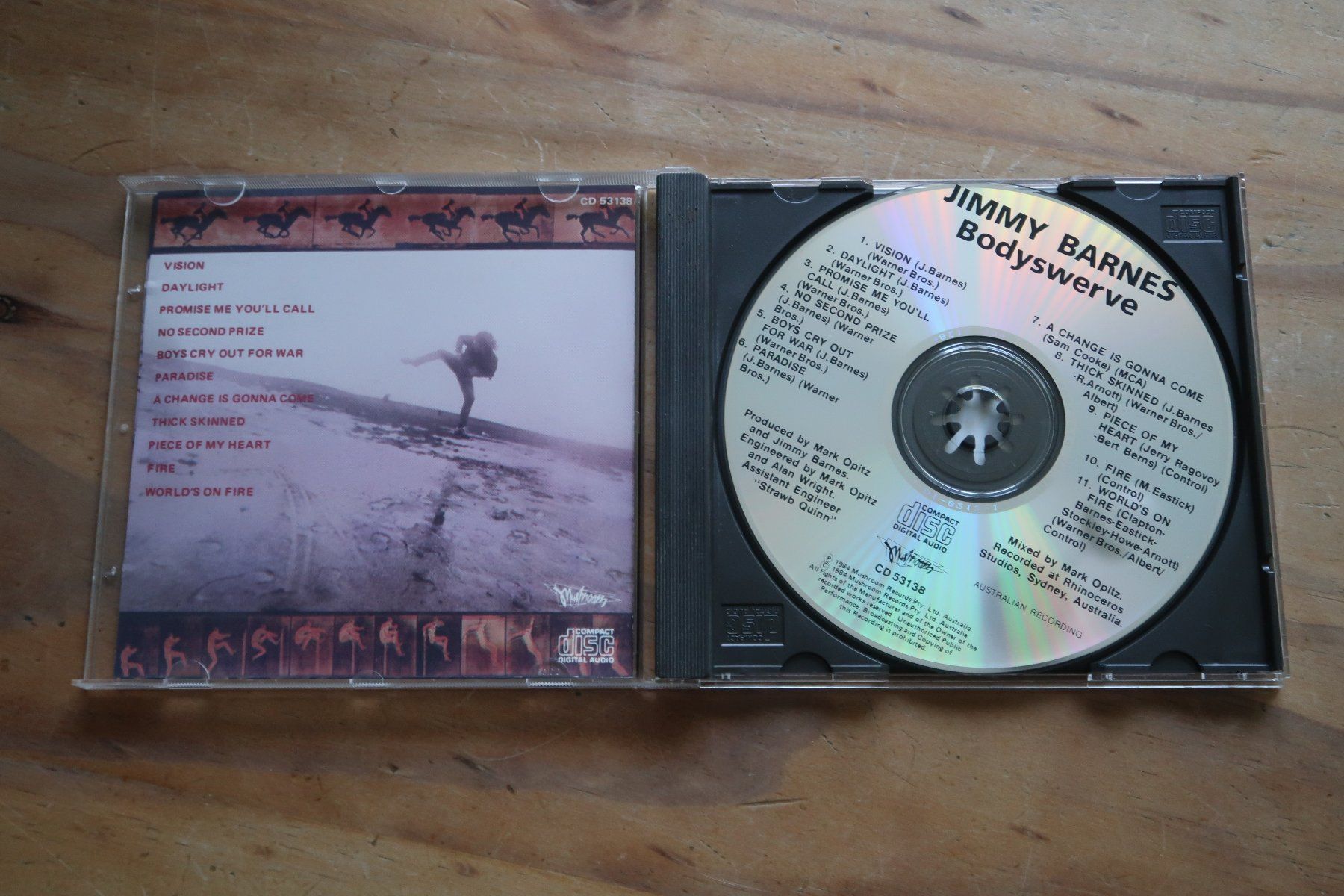 CD: JIMMY BARNES - BODYSWERVE -  EX- COLD CHISEL - CD – Usato da Basel venduto da Patiscat 3