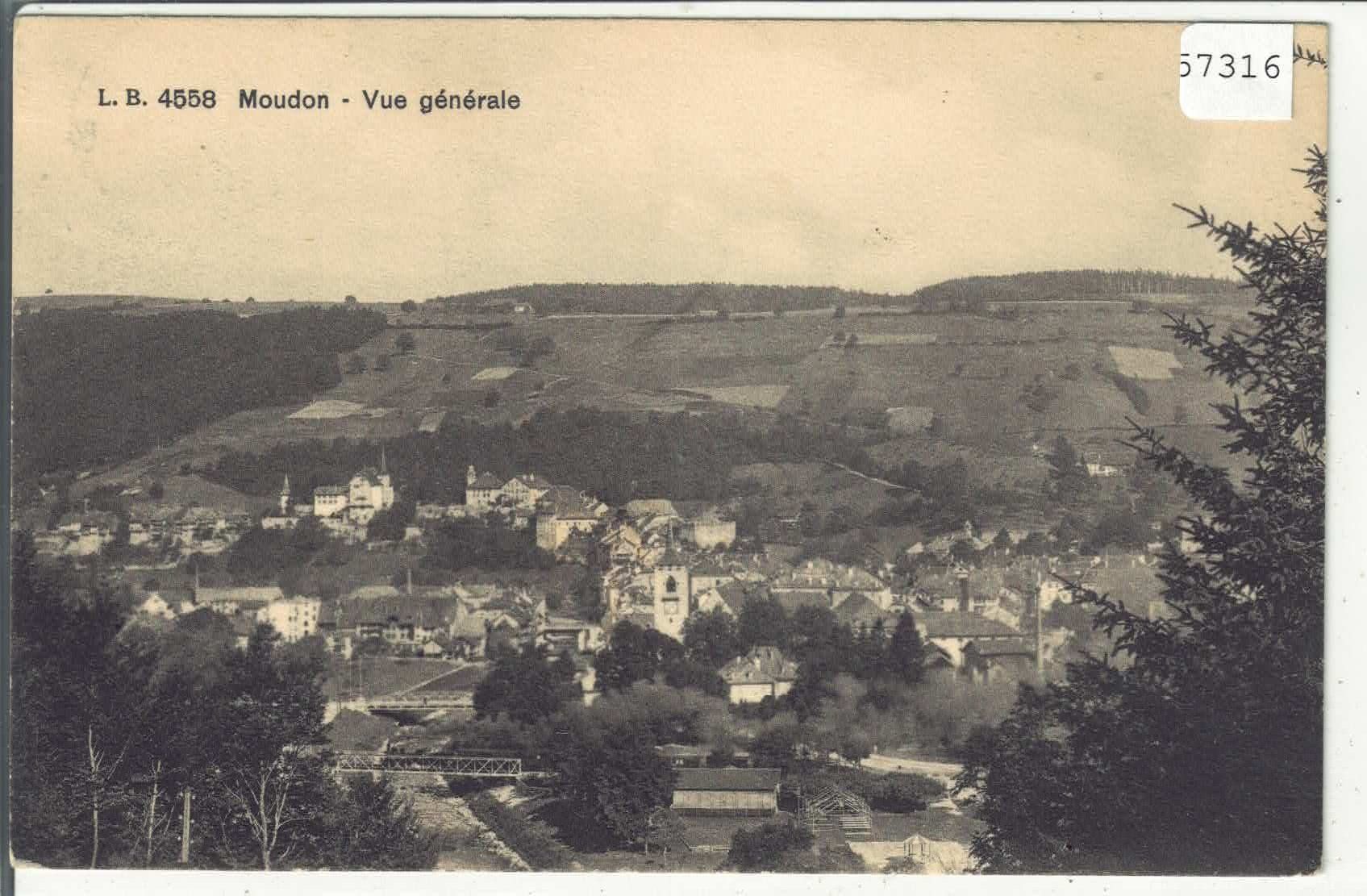 Cartes postales: Moudon - Vue generale – D'occasion à Ettingen par Kartenplanet