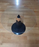 Couchtisch, Stift-Design mit Glasplatte
