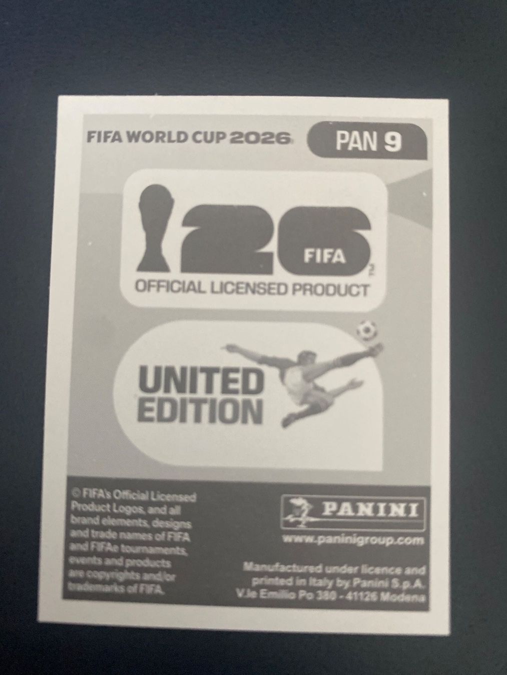 Panini Sammelbilder & Trading cards: Panini FIFA World Cup Sticker PAN 9 – Gebraucht aus Glattbrugg von riseca 1