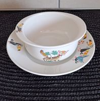 🇨🇭"Langenthal" set pour enfant vintage, décor animaux 60´