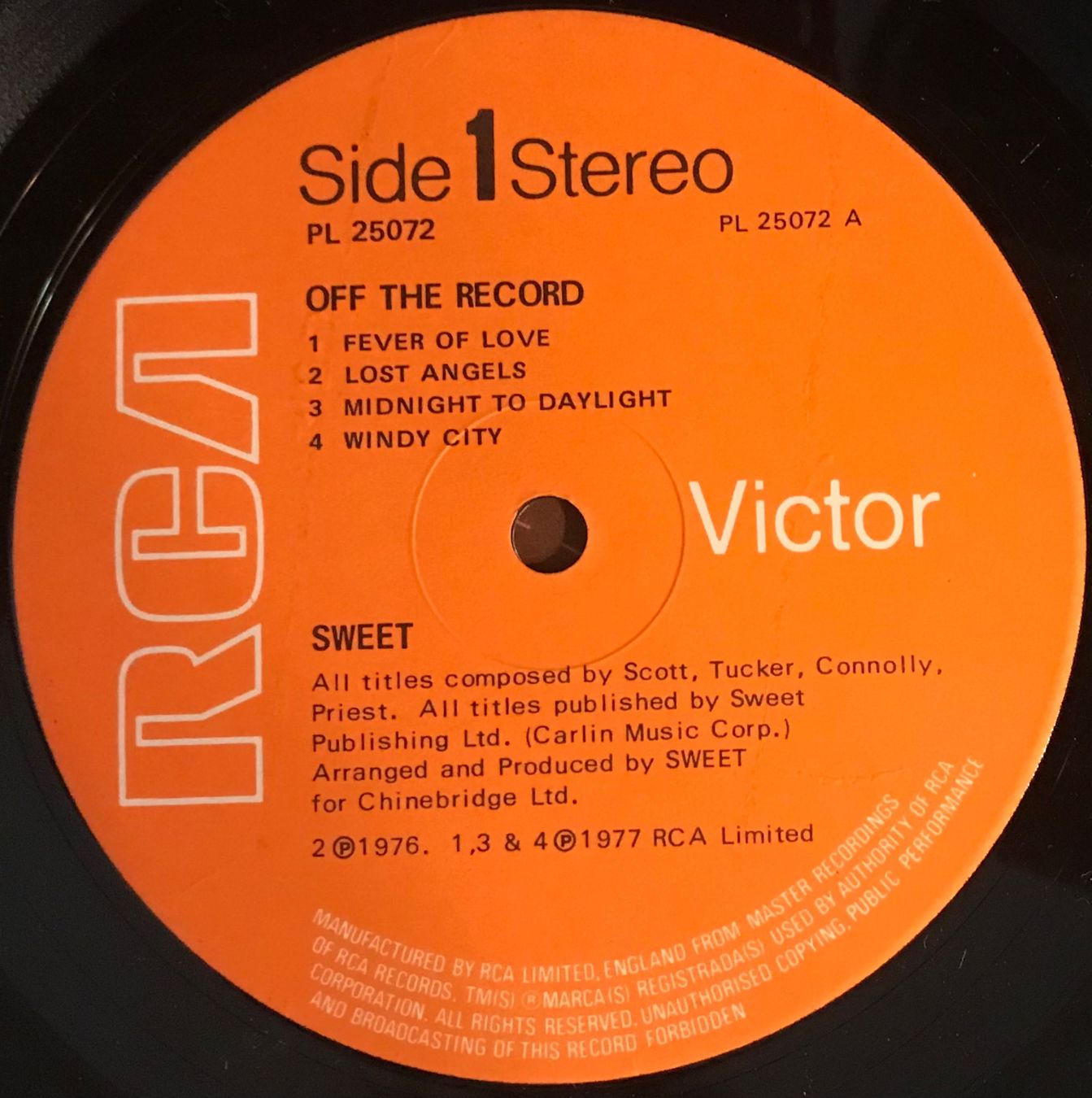 Schallplatten: SWEET - OFF THE RECORD - 33 Tours – Gebraucht aus Bussigny von vinyl-pas-cher 3