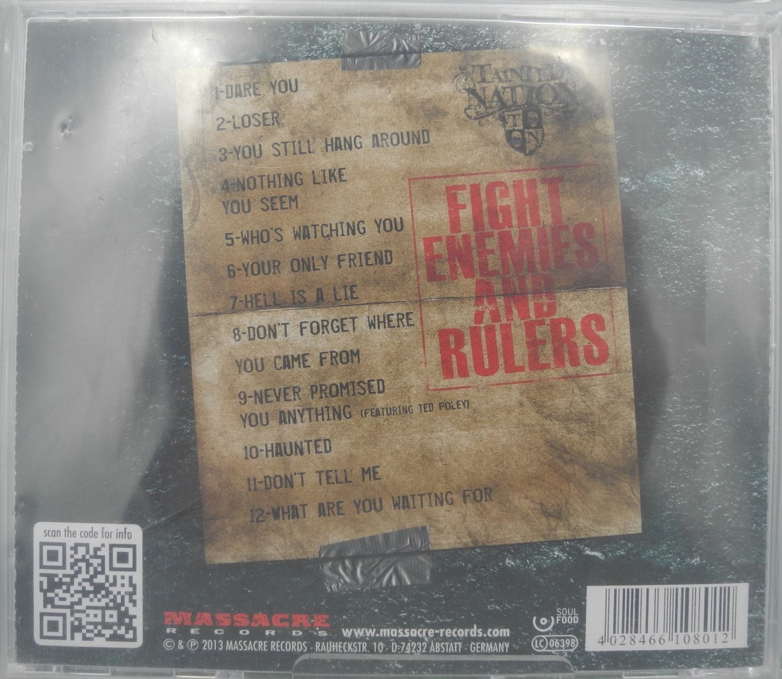 CDs: CD Tainted Nation, "FEAR", Nr.  816 – Neu und originalverpackt aus Kottwil von Crazyrolf 1