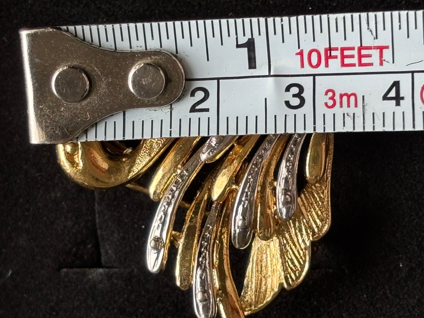 Spille & Fermagli: Broche cygne vintage dorée et argentée – Usato da Peseux venduto da CharmeCommerce 4