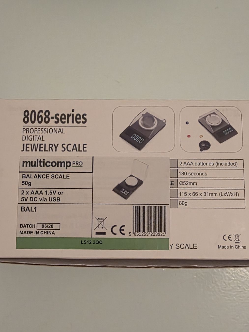 Messen: Multicomp PRO 8068-series Digital Jewelry Scale – Gebraucht aus Heimberg von cinderella13 1