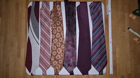 Vintage Herren Krawatten 3 Polyester & Seide