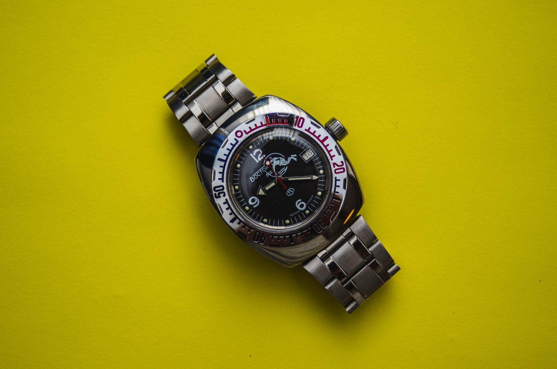 Orologi: Wostok Amphibian Scuba Dude 810 Bocka Case Automatic – Usato da Boswil venduto da ZPwatches 3
