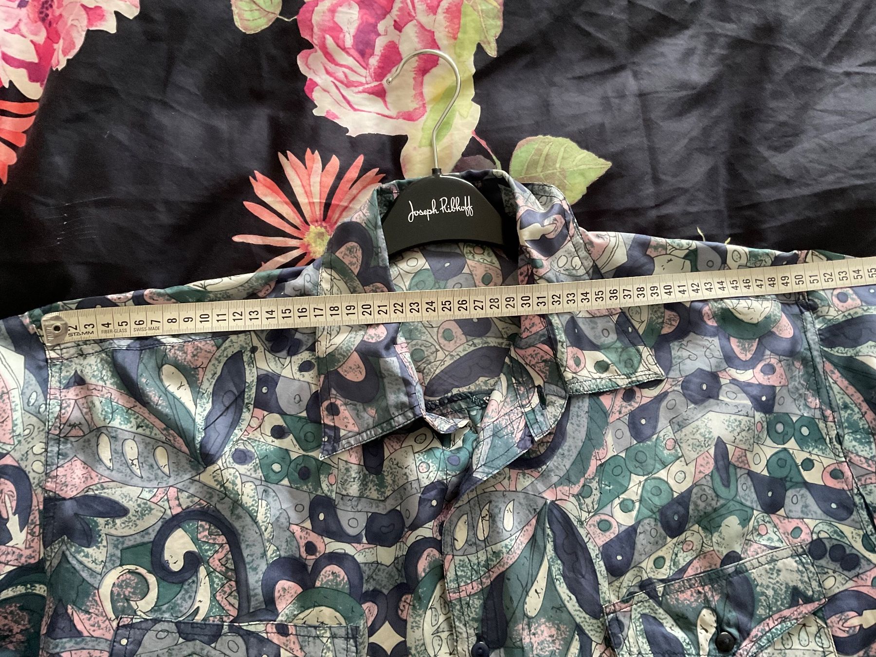 Camicie: Silkbeauty 100% Seiden Hemd Gr M Blautöne – Usato da Urdorf venduto da alda02 6